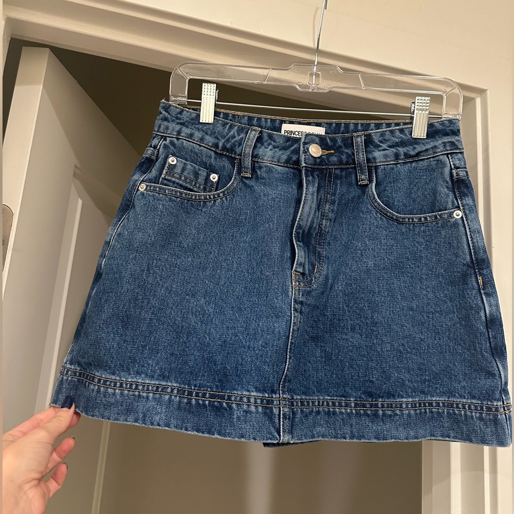 Princess Polly Gazelle Denim Mini Skort